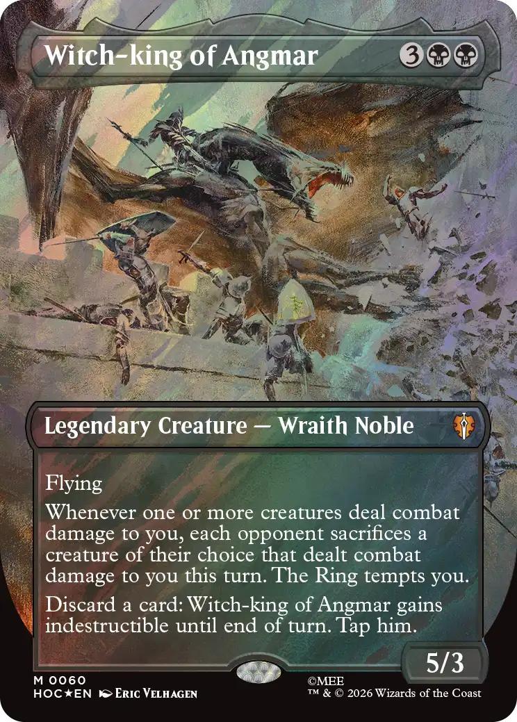 Witch-king of Angmar [60] [Borderless] [Classic Artist] [The Hobbit: Commander] [Surge Foil]
