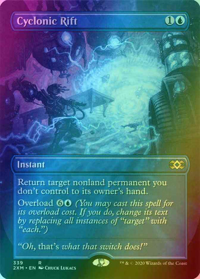 Cyclonic Rift [339] [Borderless] [Double Masters] [Foil]