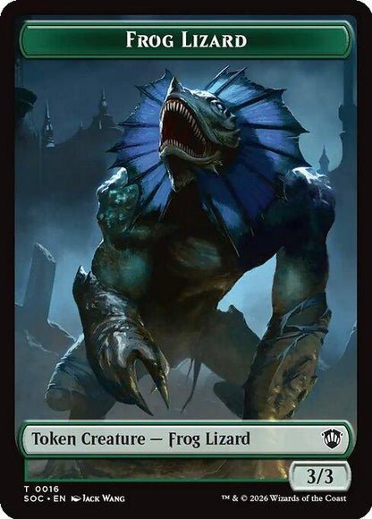 Food Token (27) // Frog Lizard Token (16) [Secrets of Strixhaven: Commander: Tokens] [Non-Foil]