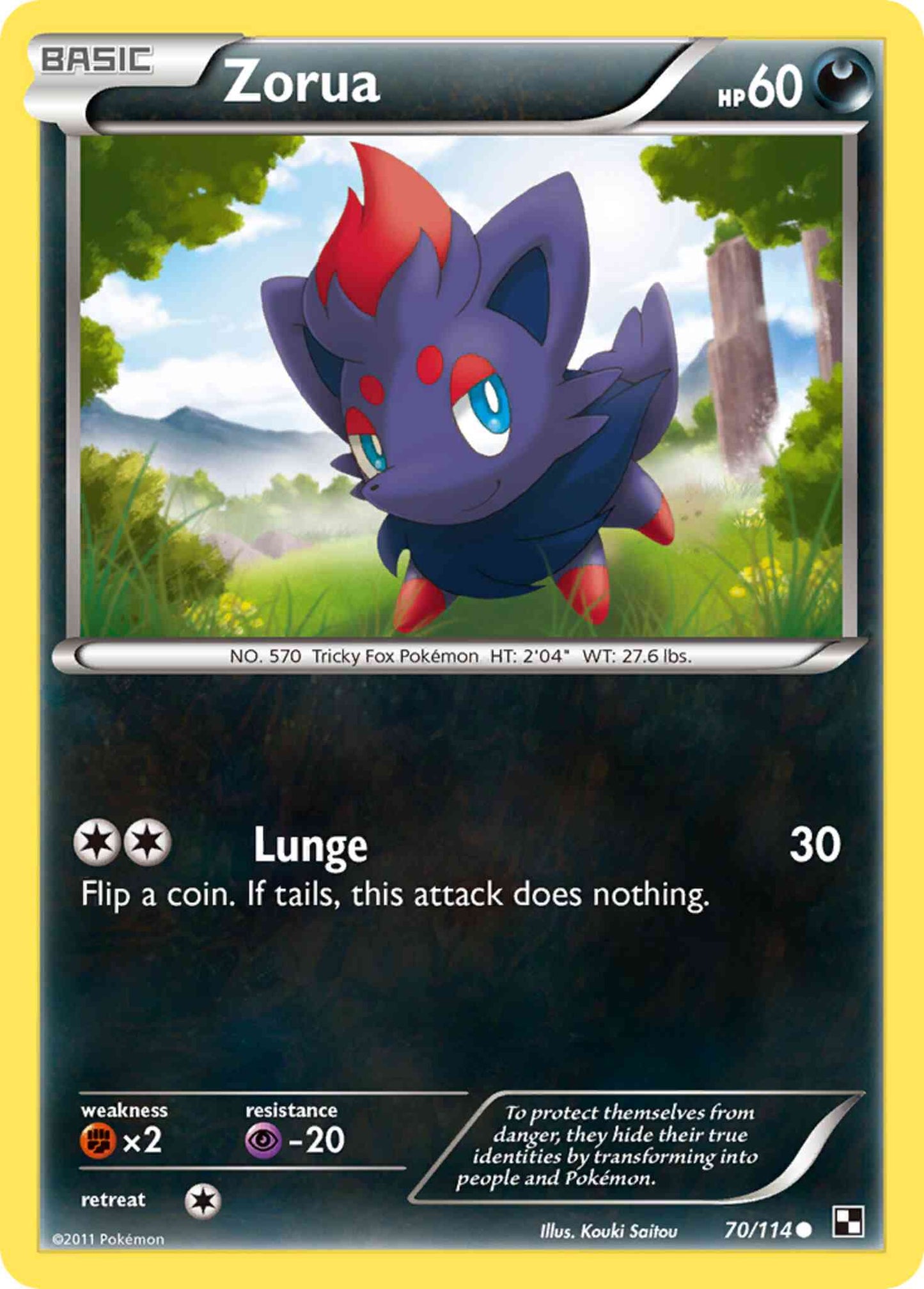 Zorua - 70/114 - Common [bw1-70] [Non-Holo]