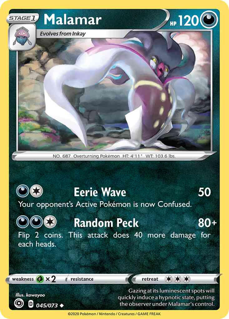 Malamar - 045/073 - Uncommon [swsh35-045] [Non-Holo]