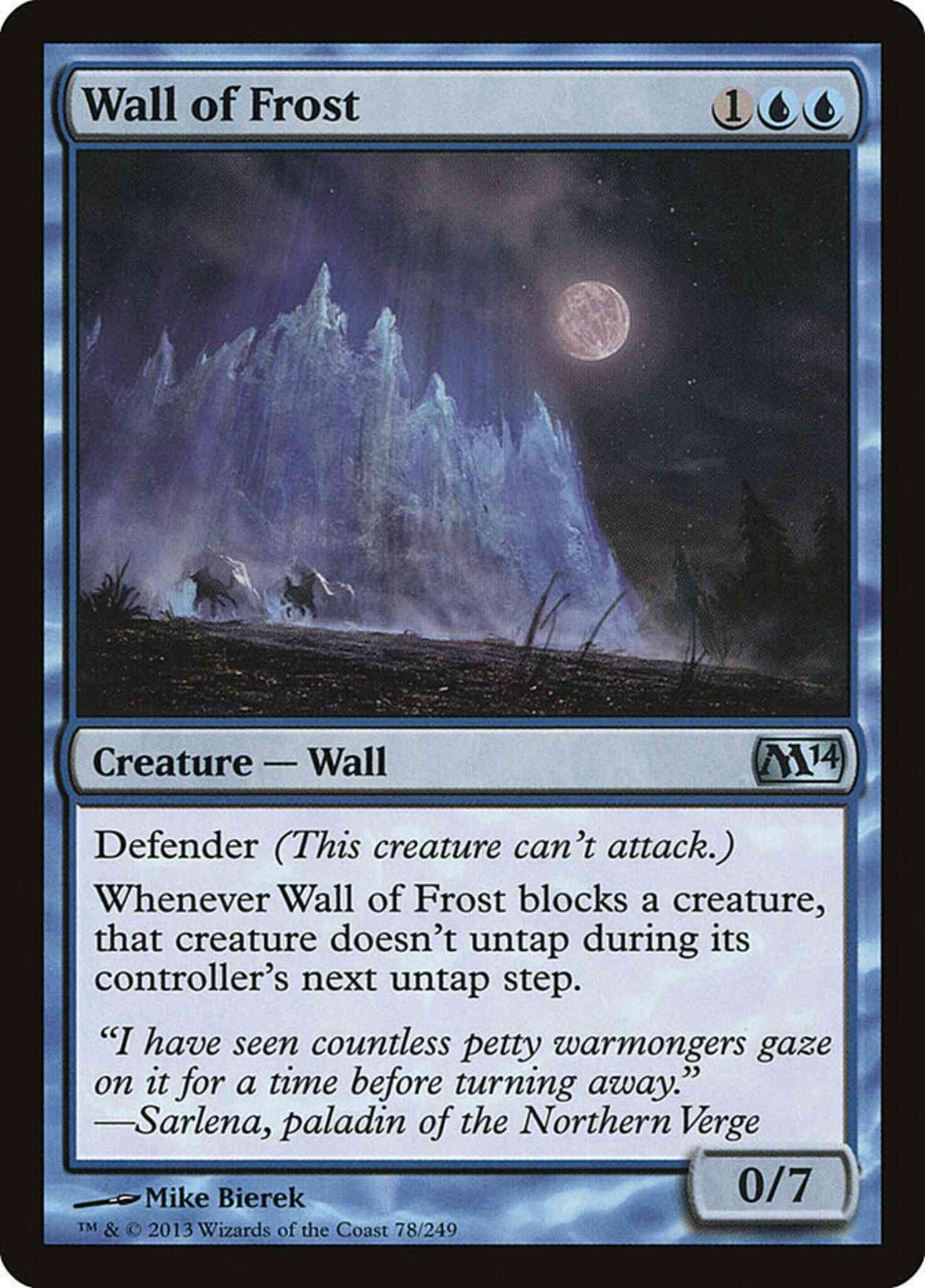 Wall of Frost [78] [Magic 2014] [Non-Foil]