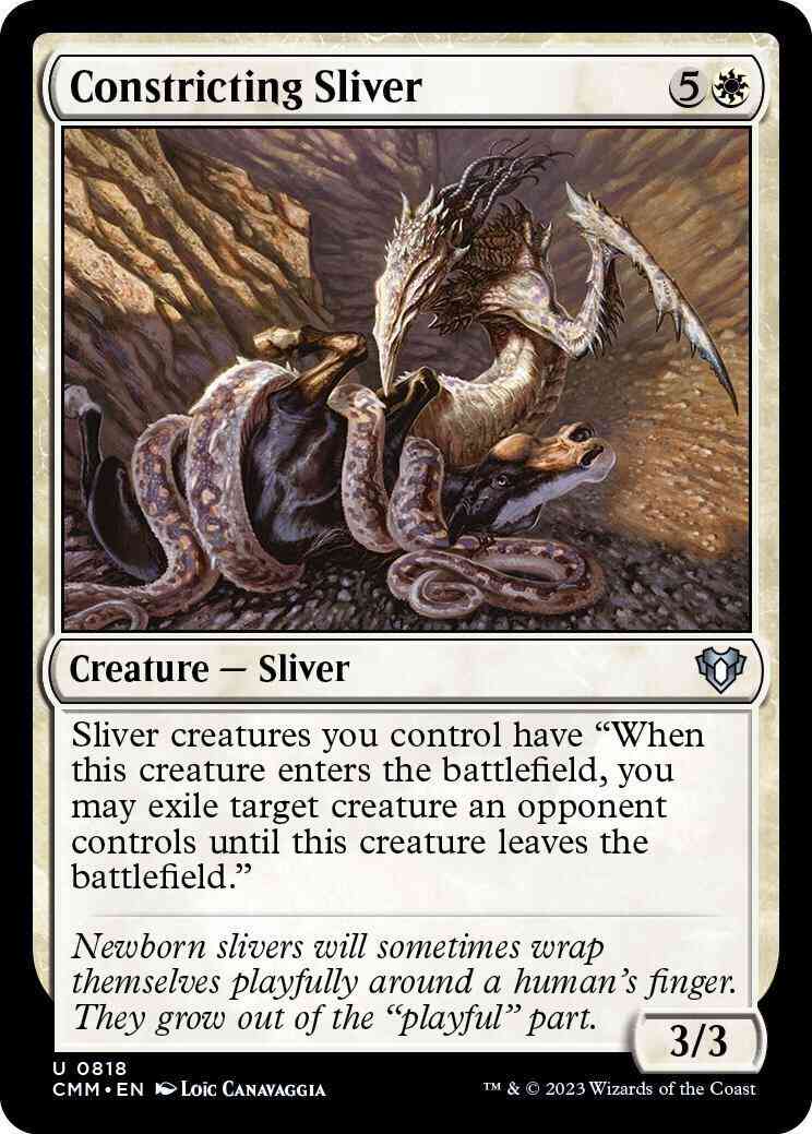 Constricting Sliver [818] [Commander Masters] [Non-Foil]