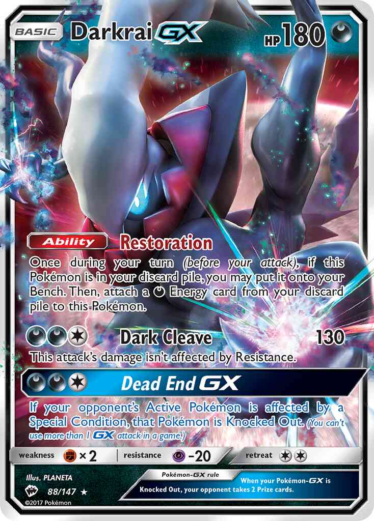 Darkrai-GX - 88/147 - Rare Holo GX [sm3-88] [Ultra]