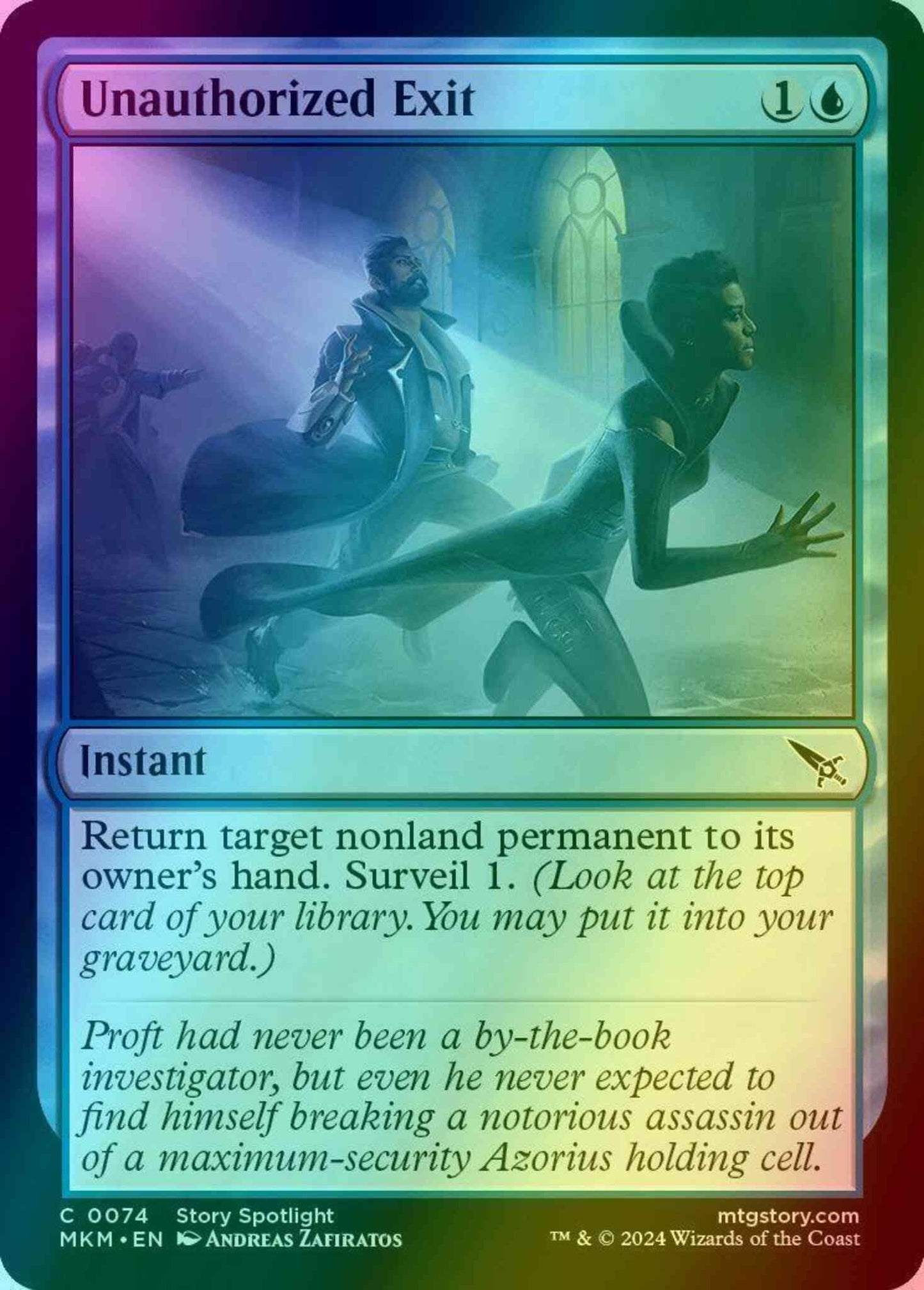 Unauthorized Exit [74] [Murders at Karlov Manor] [Foil]