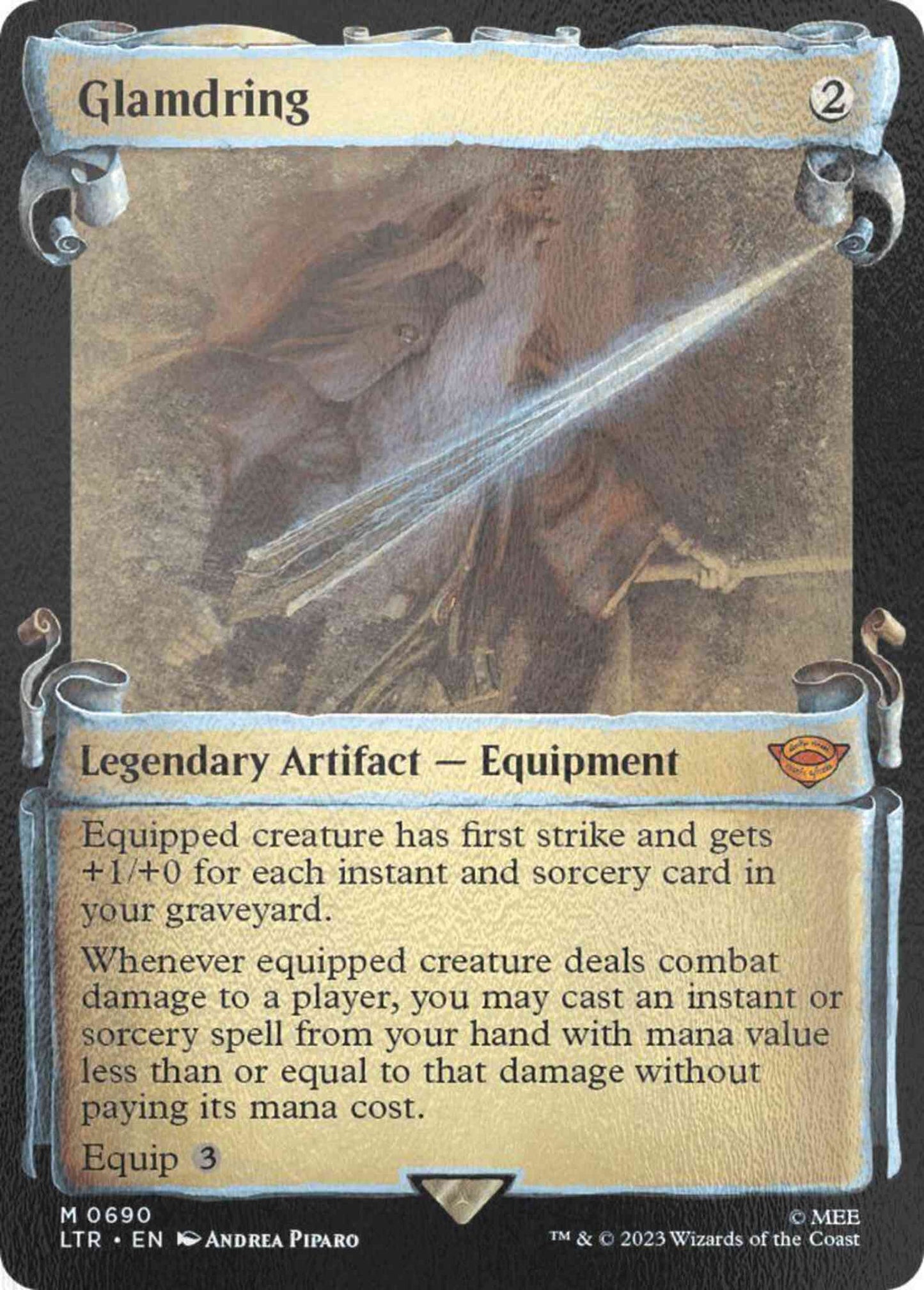 Glamdring [690] [Scrolls Showcase] [The Lord of the Rings: Tales of Middle-earth] [Silver Foil]