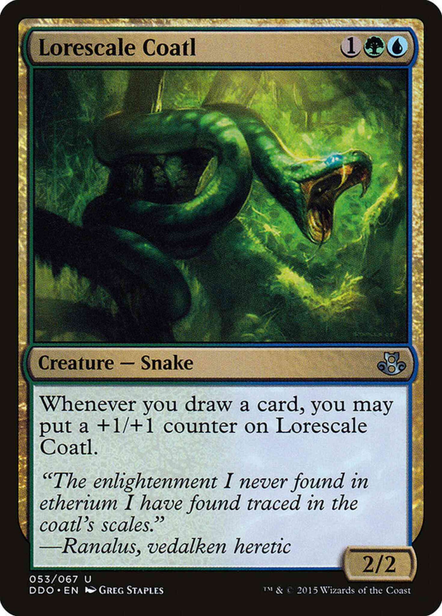 Lorescale Coatl [53] [Duel Decks Elspeth vs Kiora] [Non-Foil]