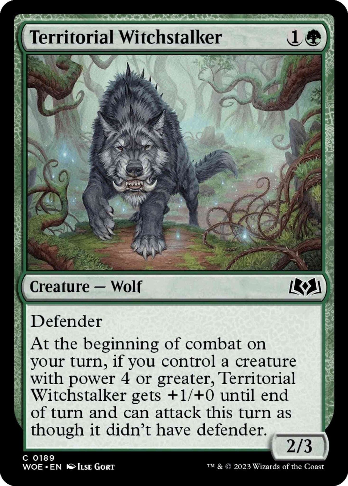 Territorial Witchstalker [189] [Wilds of Eldraine] [Non-Foil]