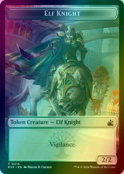 Elf Knight Token (15) // Soldier Token (16) [Ravnica Remastered: Tokens] [Foil]