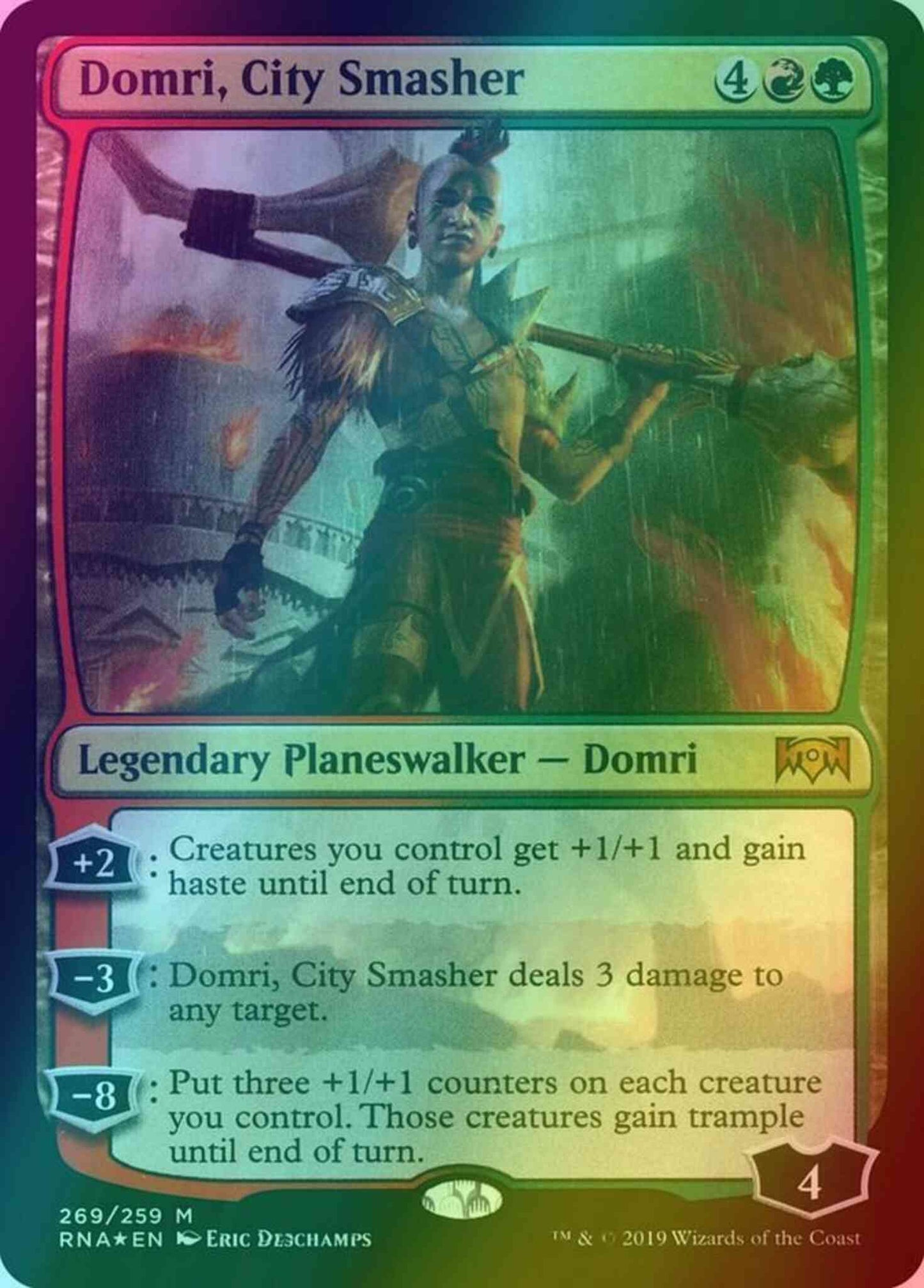 Domri, City Smasher [269] [Planeswalker Deck Exclusive] [Ravnica Allegiance] [Foil]