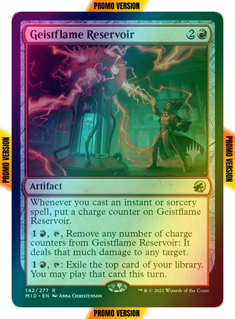 Geistflame Reservoir [Promo Pack] [142p] [Innistrad: Midnight Hunt Promos] [Foil]