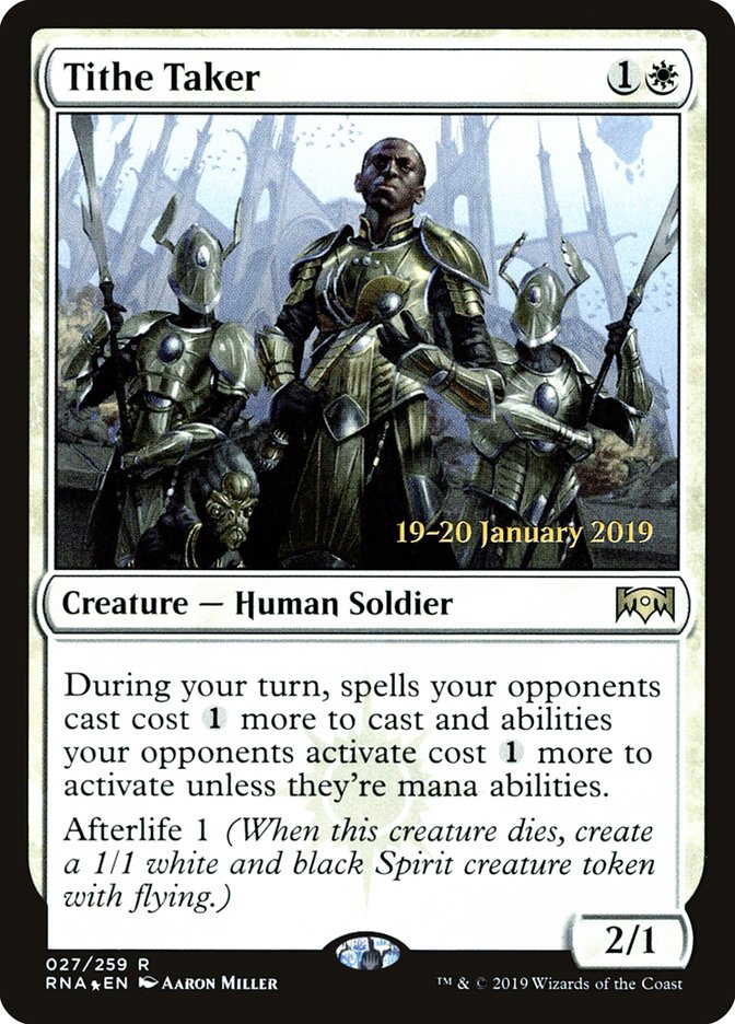 Tithe Taker [27s] [Ravnica Allegiance Promos] [Foil]