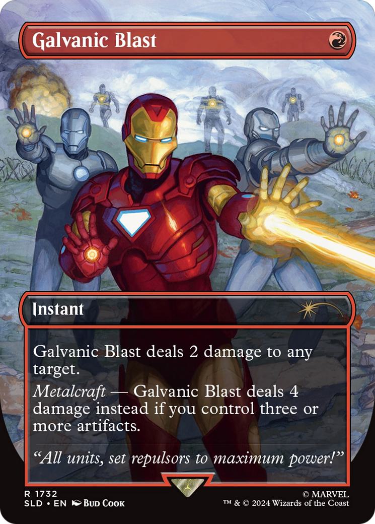 Galvanic Blast [1732] [Borderless] [Marvel's Iron Man] [Secret Lair Drop] [Non-Foil]