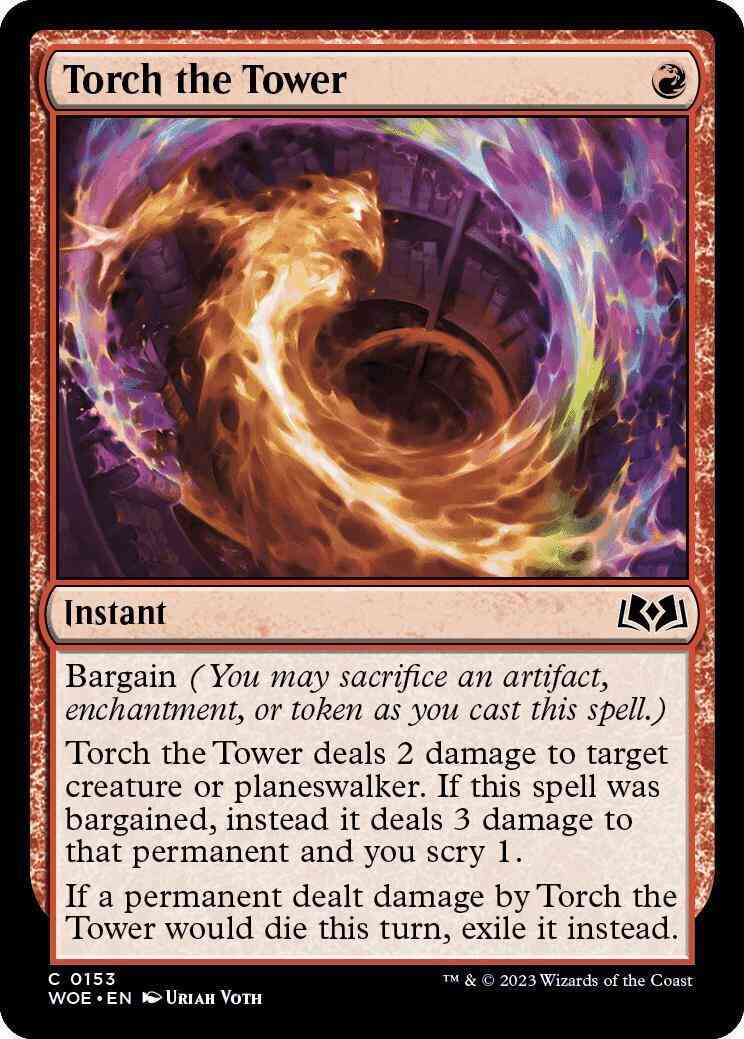 Torch the Tower [153] [Wilds of Eldraine] [Non-Foil]