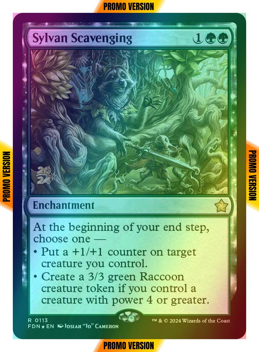 Sylvan Scavenging [113s] [Prerelease] [Foundations: Promos] [Foil]