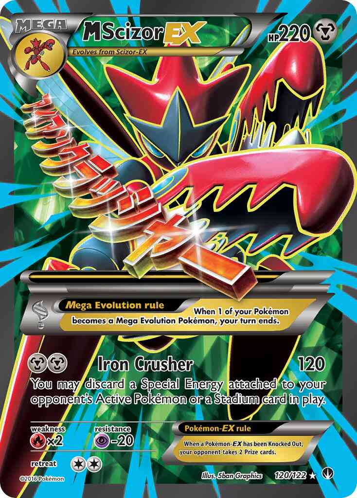 M Scizor-EX - 120/122 - Rare Ultra [xy9-120] [Ultra]