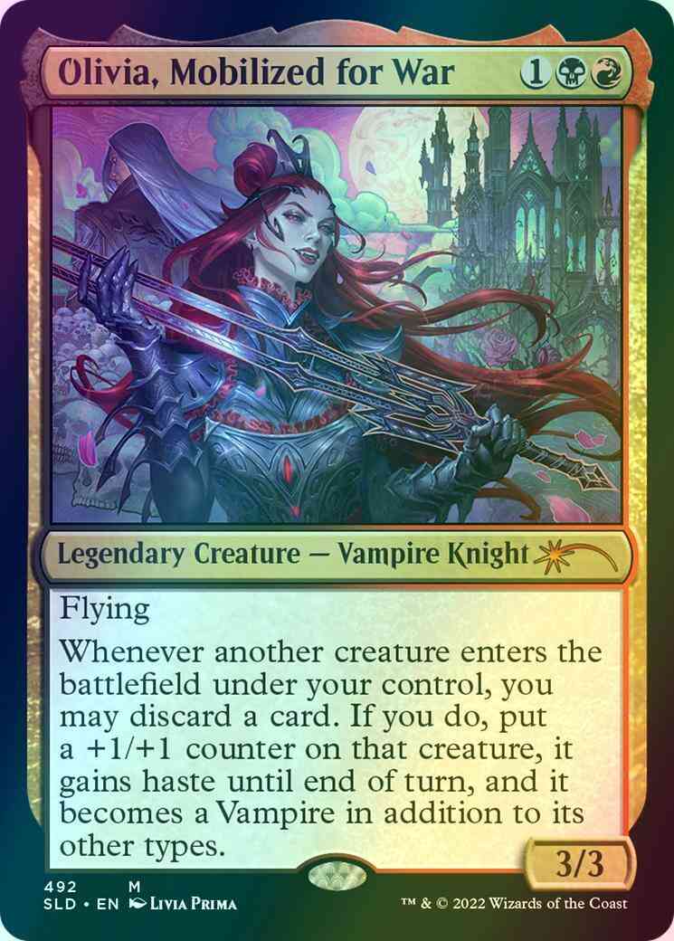 Olivia, Mobilized for War [0492] [Livia Prima] [Secret Lair Drop] [Foil]
