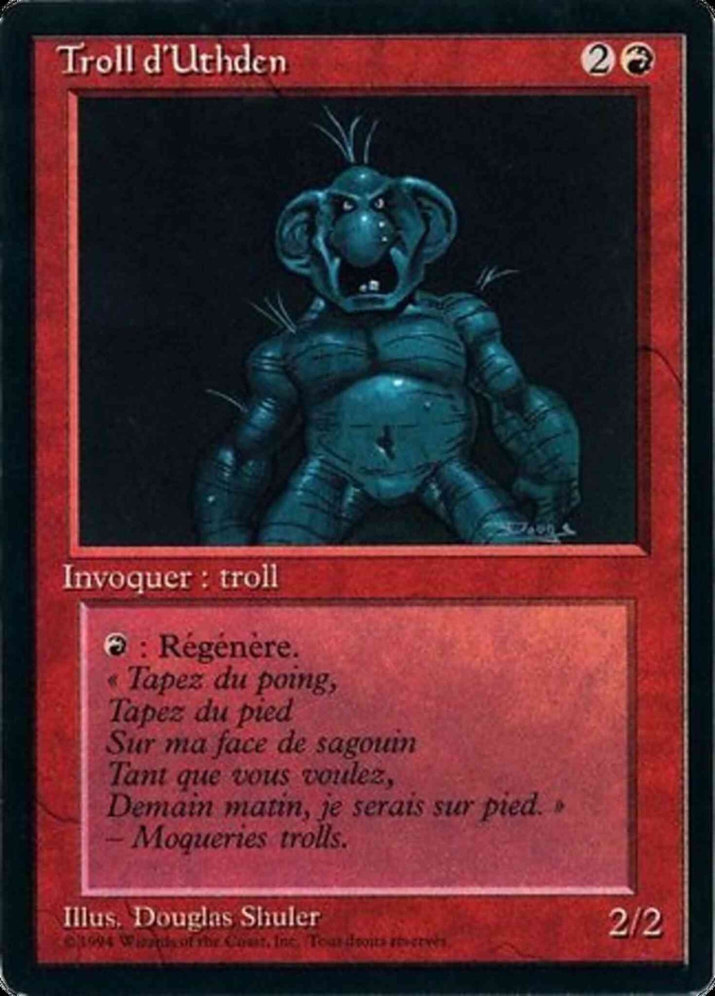 Uthden Troll - French [182] [Foreign Black Border: French] [Non-Foil]