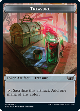 Ooze Token (25) // Treasure Token (15) [Streets of New Capenna: Commander: Tokens] [Non-Foil]