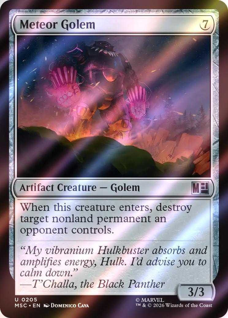 Meteor Golem [205] [Marvel Super Heroes: Commander] [Surge Foil]