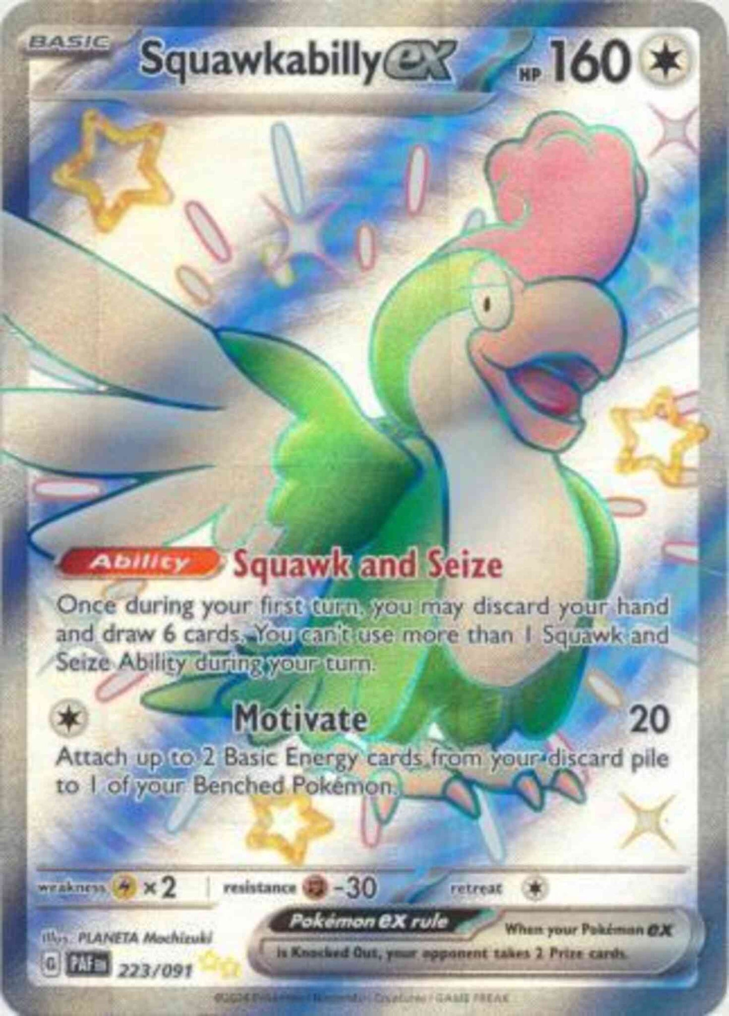 Squawkabilly ex - 223/091 - Shiny Ultra Rare [sv045-223] [Ultra]