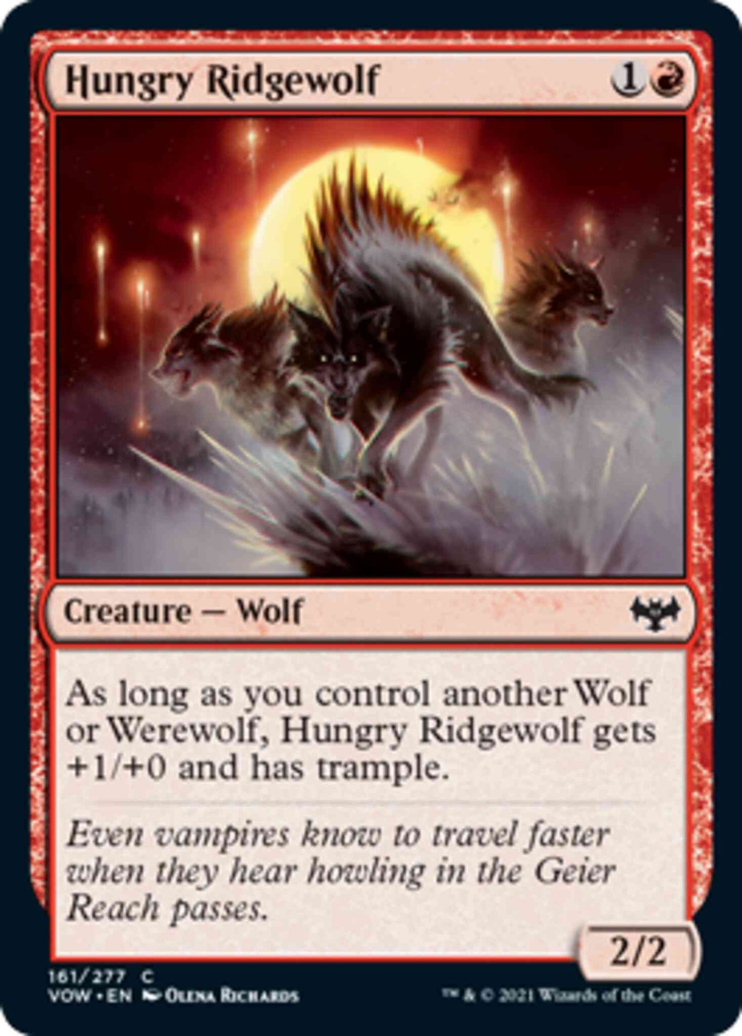 Hungry Ridgewolf [161] [Innistrad: Crimson Vow] [Non-Foil]