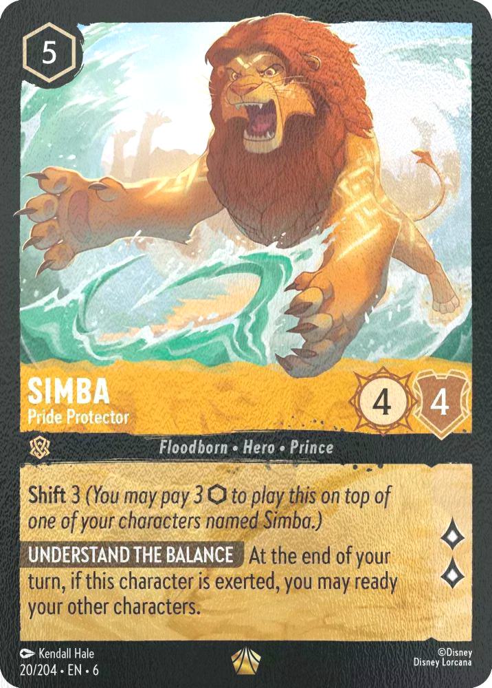 Simba - Pride Protector - 20/204 [Azurite Sea] [Cold Foil]