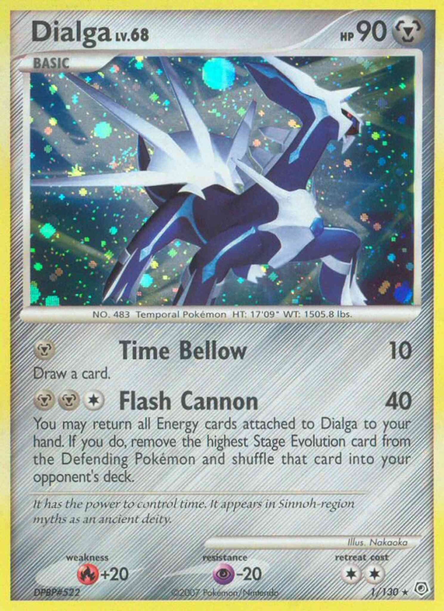 Dialga - 1/130 - Rare Holo [dp1-1] [Reverse Holo]