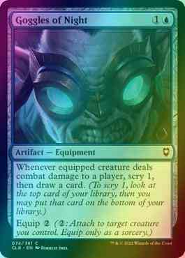 Goggles of Night [74] [Commander Legends: Battle for Baldur's Gate] [Foil]