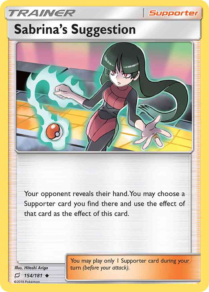 Sabrina's Suggestion - 154/181 - Uncommon [sm9-154] [Non-Holo]