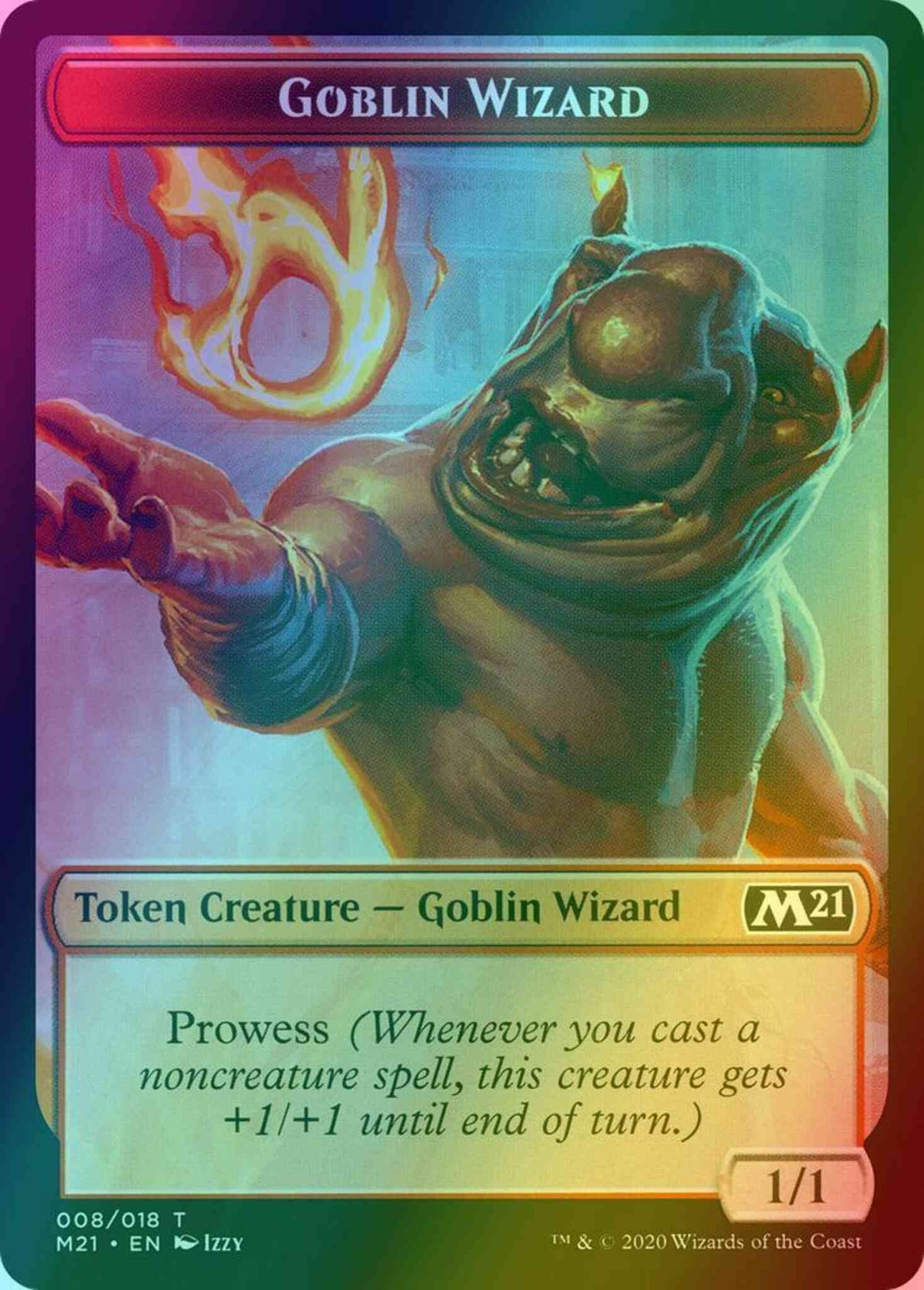Goblin Wizard Token (08) // Griffin Token (03) [Core Set 2021 Tokens] [Foil]