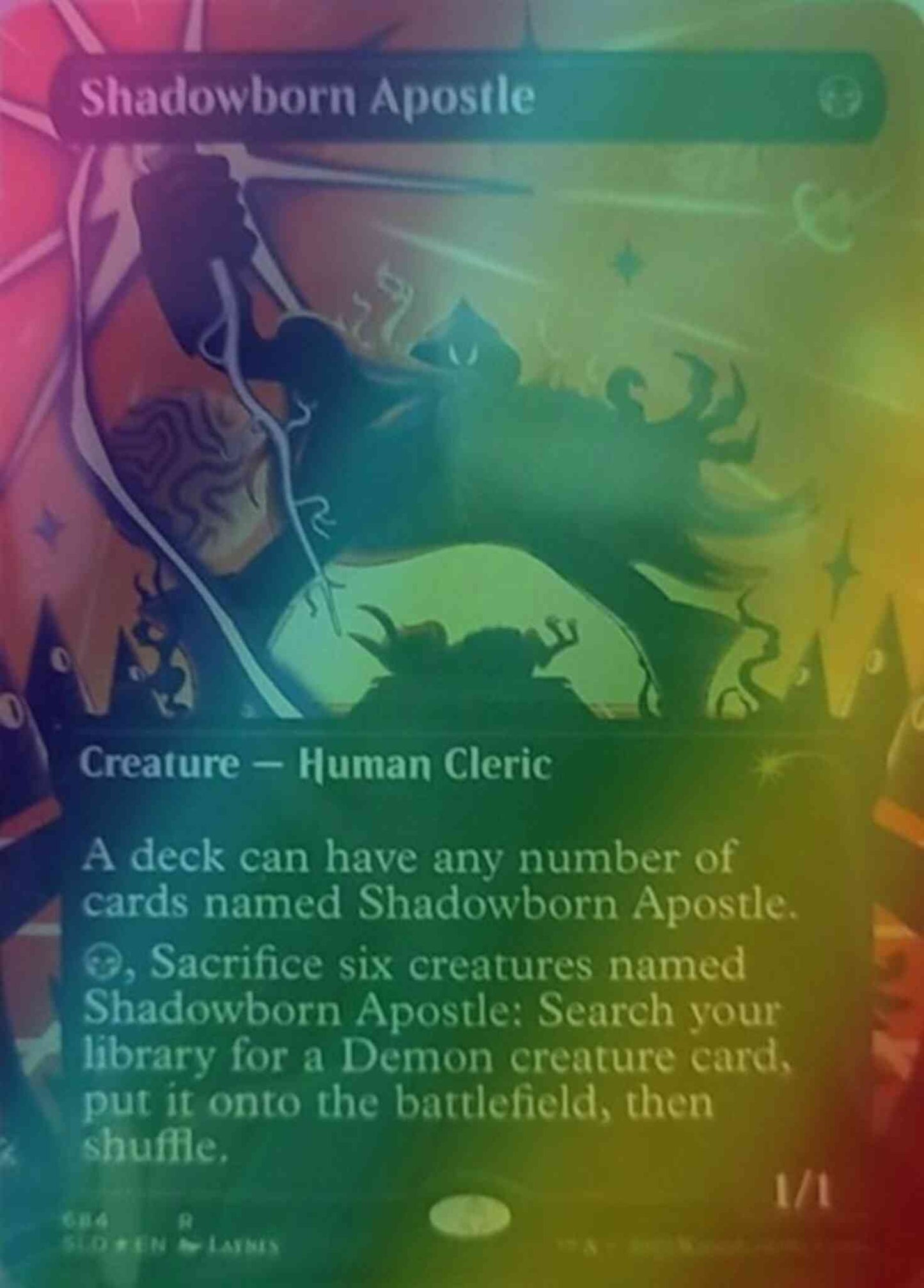 Shadowborn Apostle [0684] [Borderless] [Laynes] [Secret Lair Drop] [Foil]