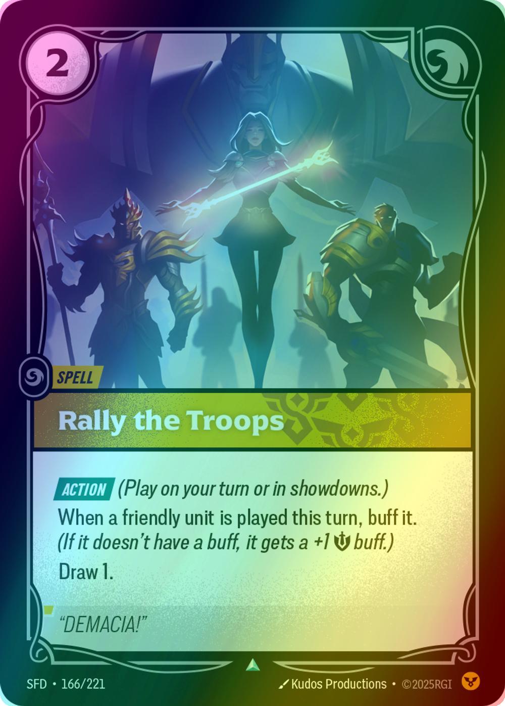 Rally the Troops - 166/221 [Spiritforged] [Foil]