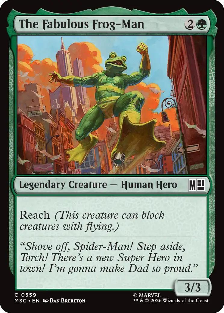 The Fabulous Frog-Man [559] [Beginner Box] [Marvel Super Heroes: Commander] [Non-Foil]