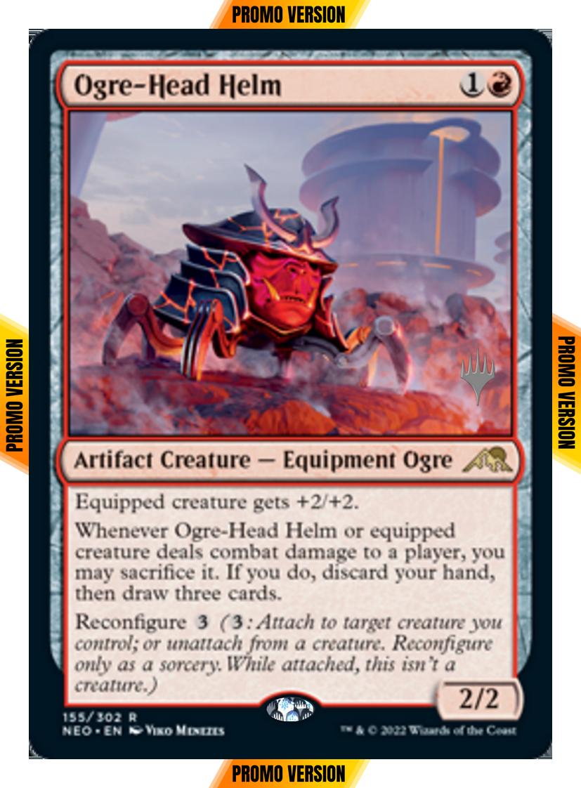 Ogre-Head Helm [Promo Pack] [155p] [Kamigawa: Neon Dynasty: Promos] [Non-Foil]