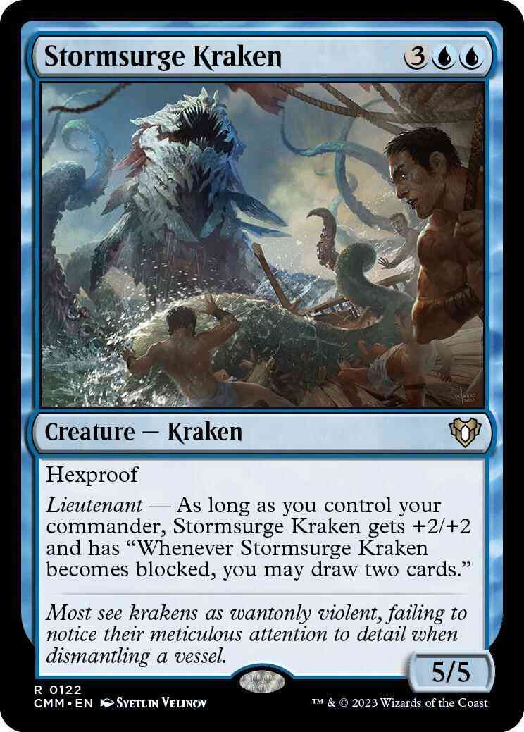 Stormsurge Kraken [122] [Commander Masters] [Non-Foil]