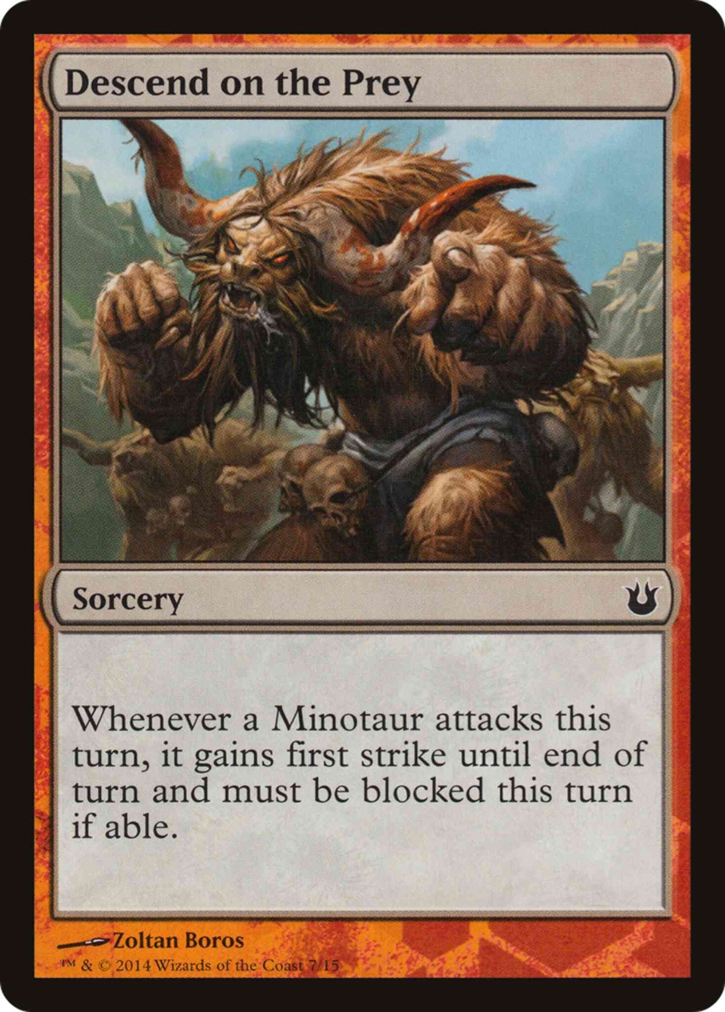 Descend on the Prey [7] [Battle the Horde] [Non-Foil]