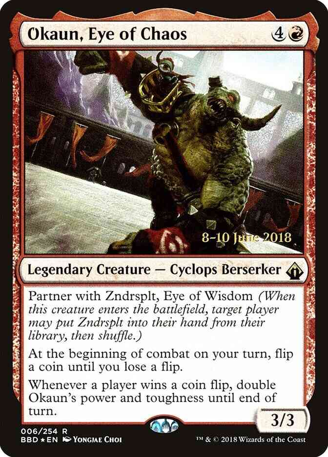 Okaun, Eye of Chaos [6s] [Battlebond Promos] [Foil]