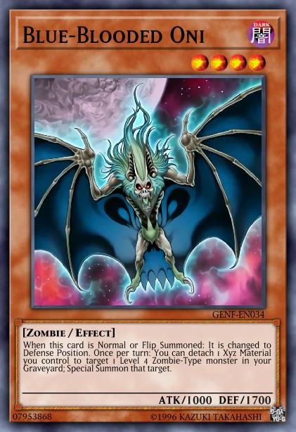 Blue-Blooded Oni - GENF-EN034 - Super Rare - Unlimited