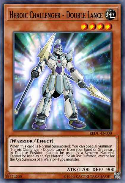 Heroic Challenger - Double Lance - REDU-EN008 - Rare - 1st Edition