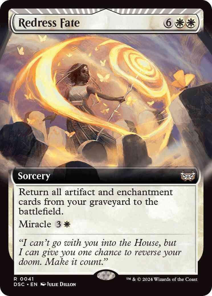 Redress Fate [41] [Extended Art] [Duskmourn: House of Horror: Commander] [Non-Foil]