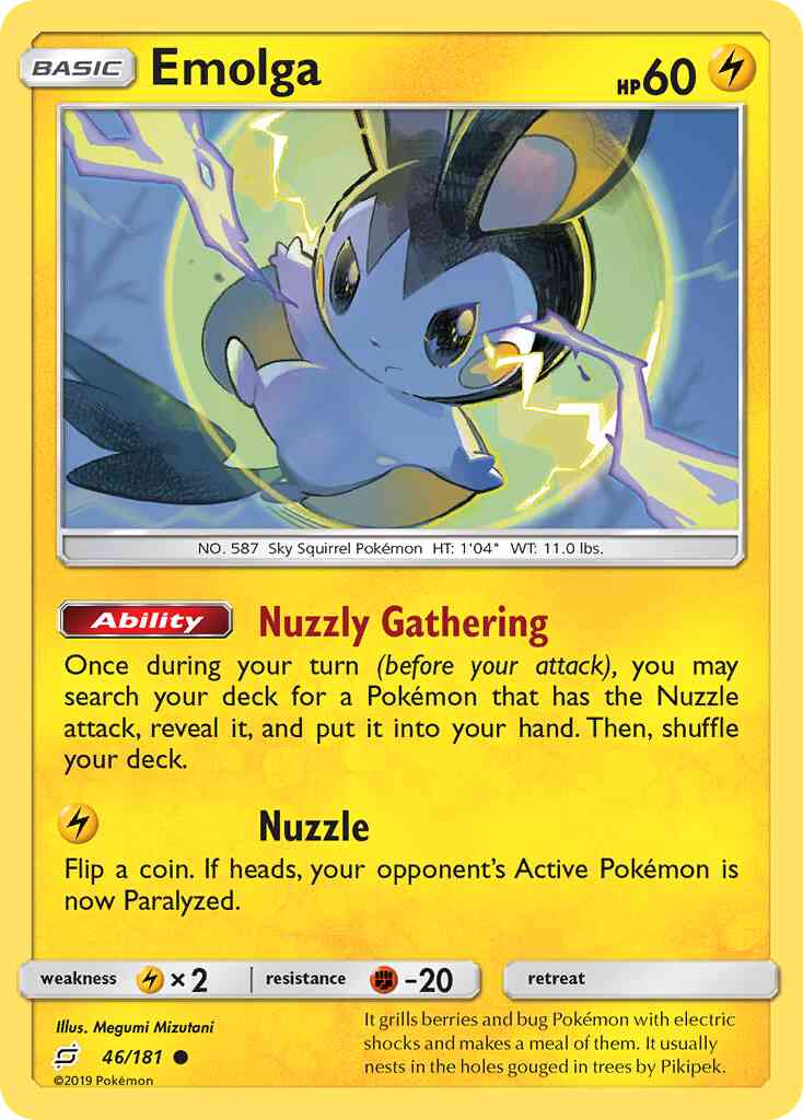 Emolga - 46/181 - Common [sm9-46] [Reverse Holo]