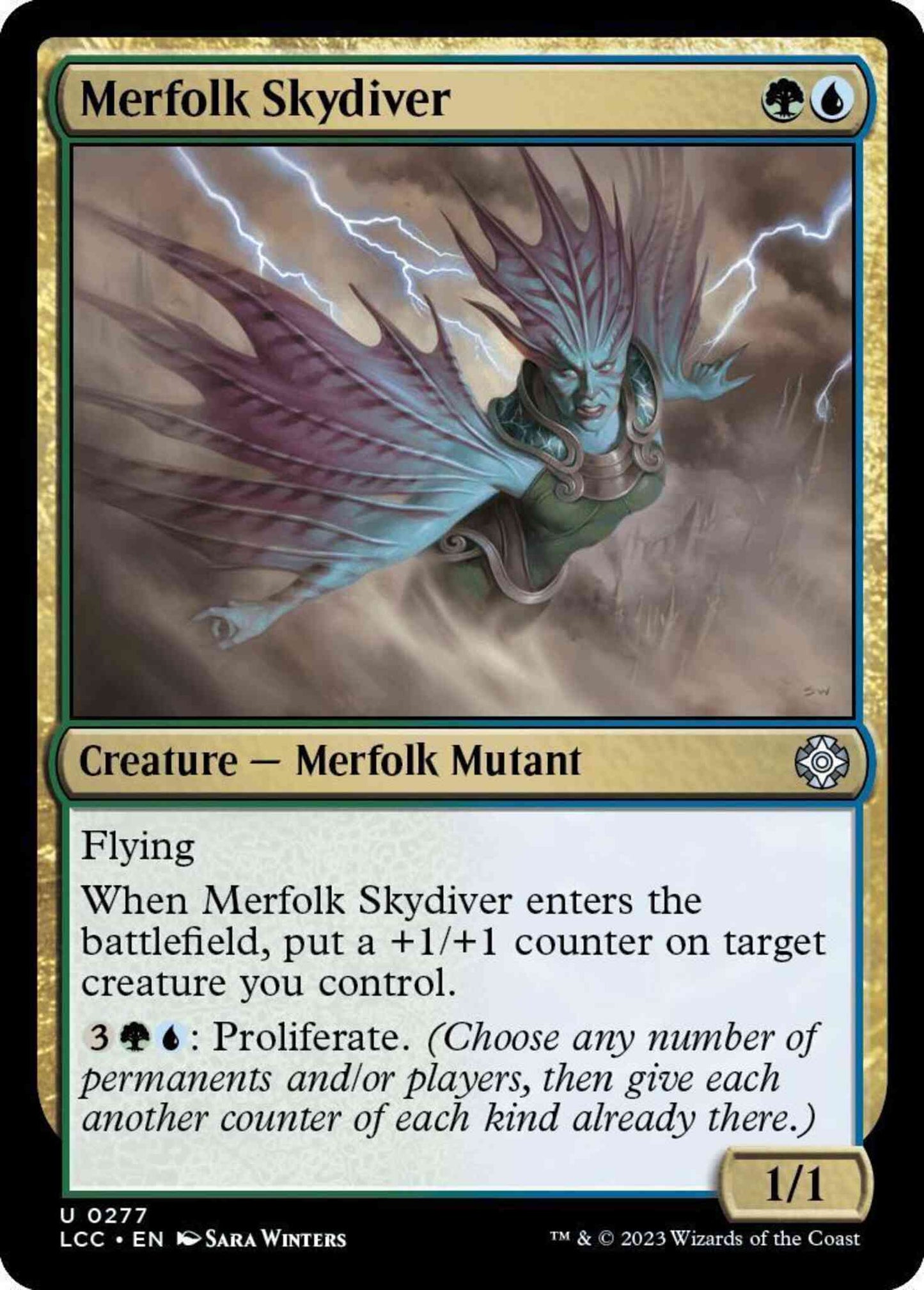 Merfolk Skydiver [277] [The Lost Caverns of Ixalan: Commander] [Non-Foil]