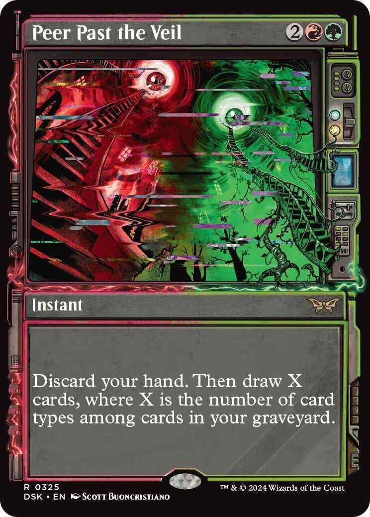 Peer Past the Veil [325] [Paranormal Frame] [Duskmourn: House of Horror] [Foil]