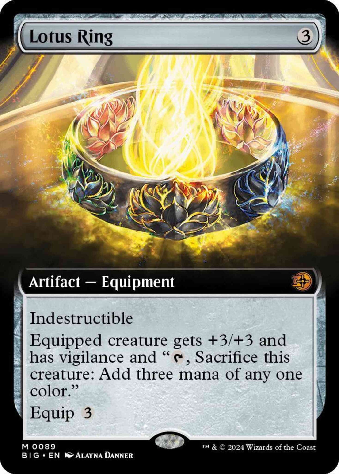 Lotus Ring [89] [Extended Art] [The Big Score] [Non-Foil]