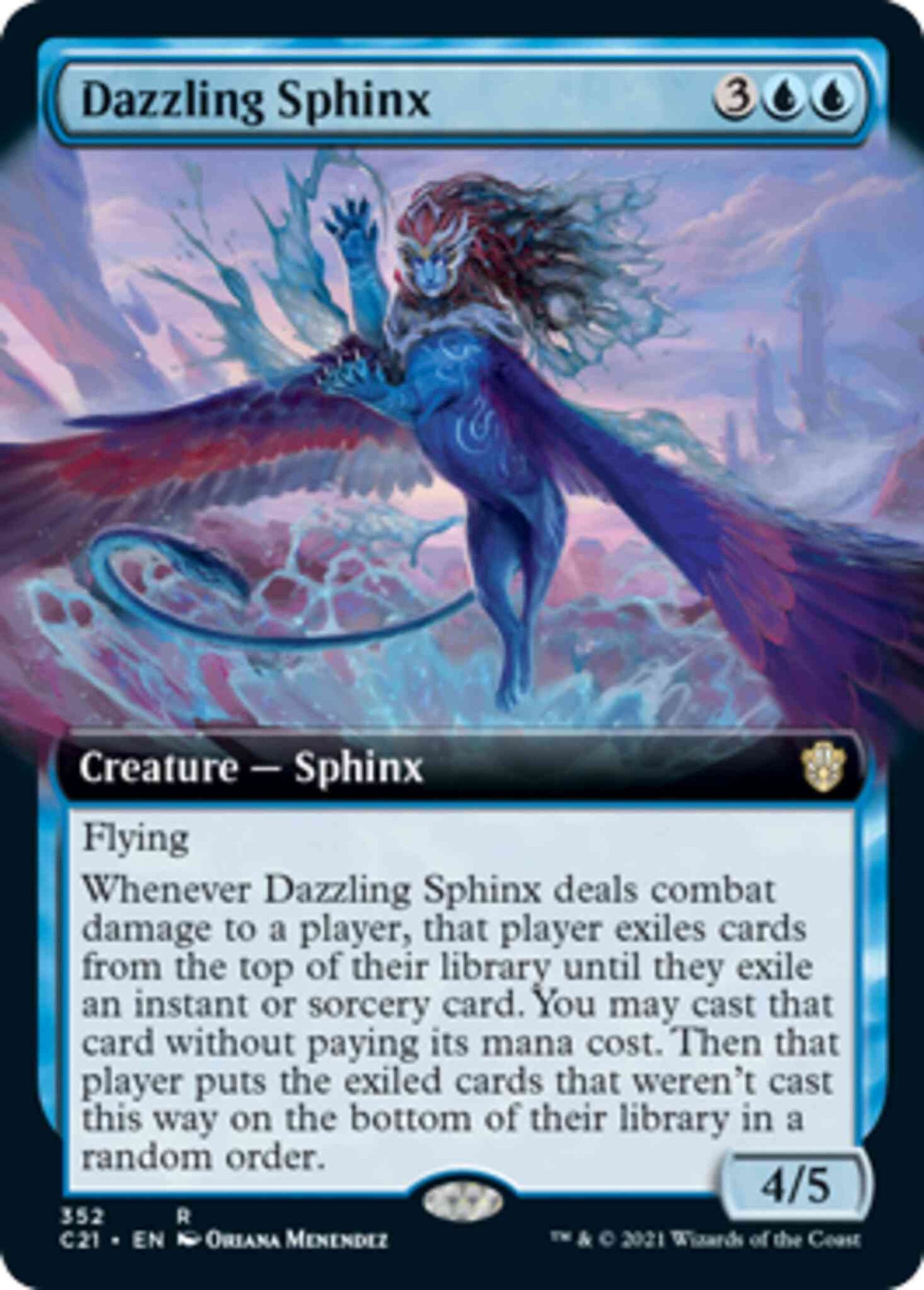 Dazzling Sphinx [352] [Extended Art] [Commander 2021] [Non-Foil]