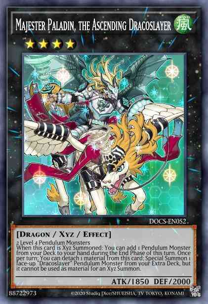Majester Paladin, the Ascending Dracoslayer - DOCS-EN052 - Ultra Rare - 1st Edition