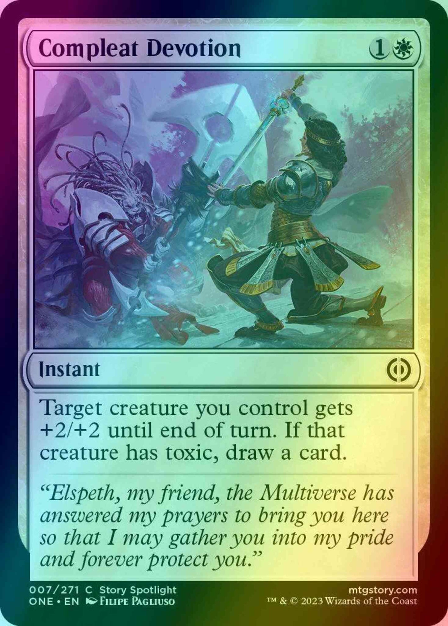 Compleat Devotion [7] [Phyrexia: All Will Be One] [Foil]
