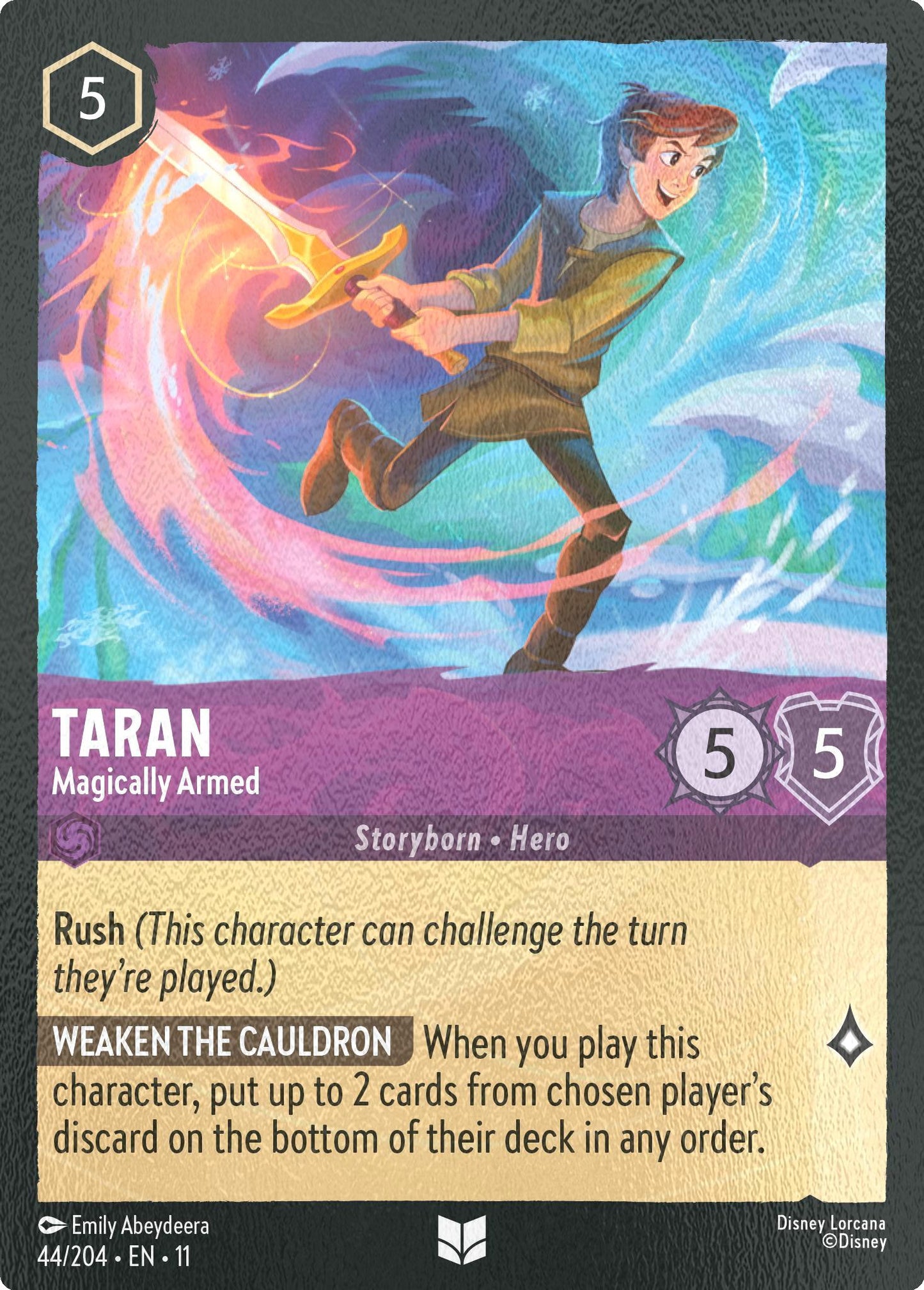 Taran - Magically Armed - 44/204 [Winterspell] [Cold Foil]