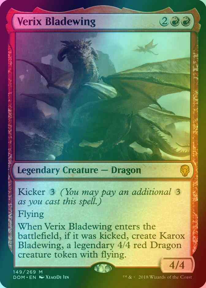 Verix Bladewing [149] [Dominaria] [Foil]